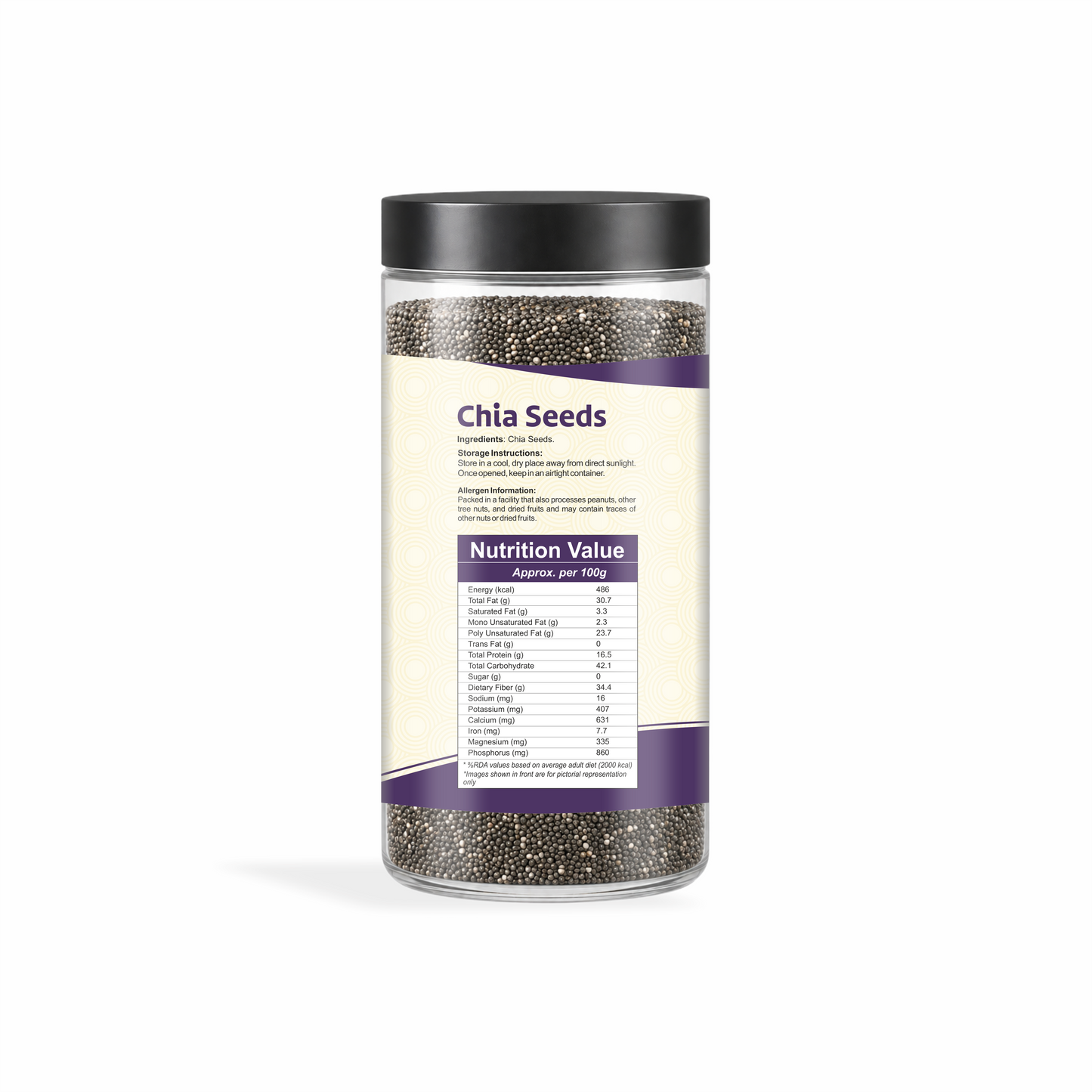Nutfique Chia Seeds-250G
