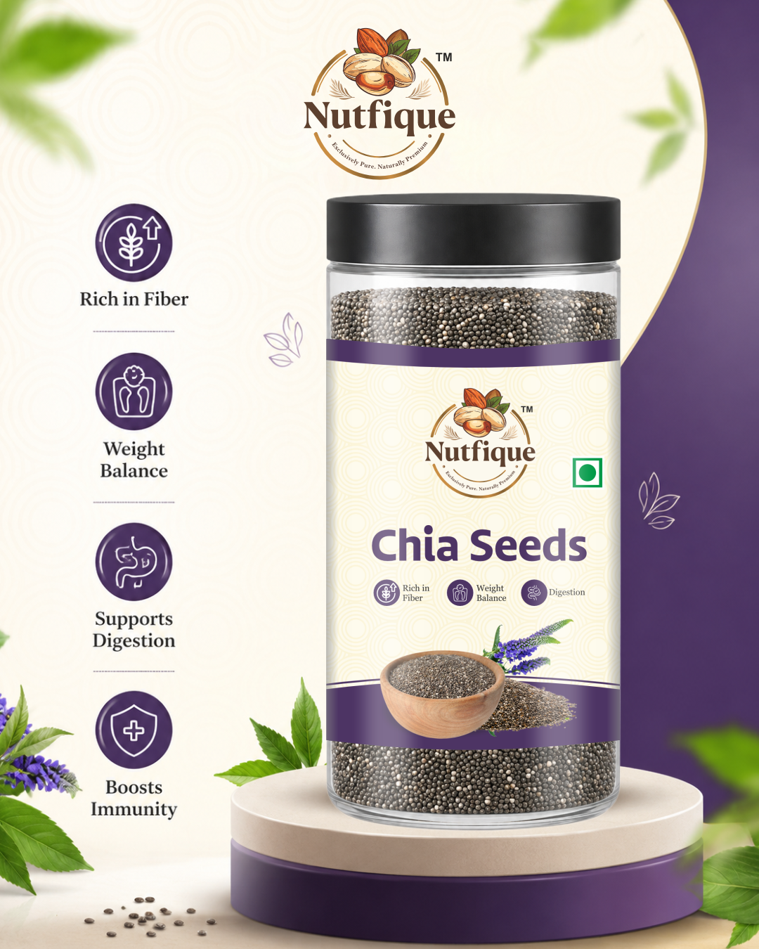 Nutfique Chia Seeds-250G