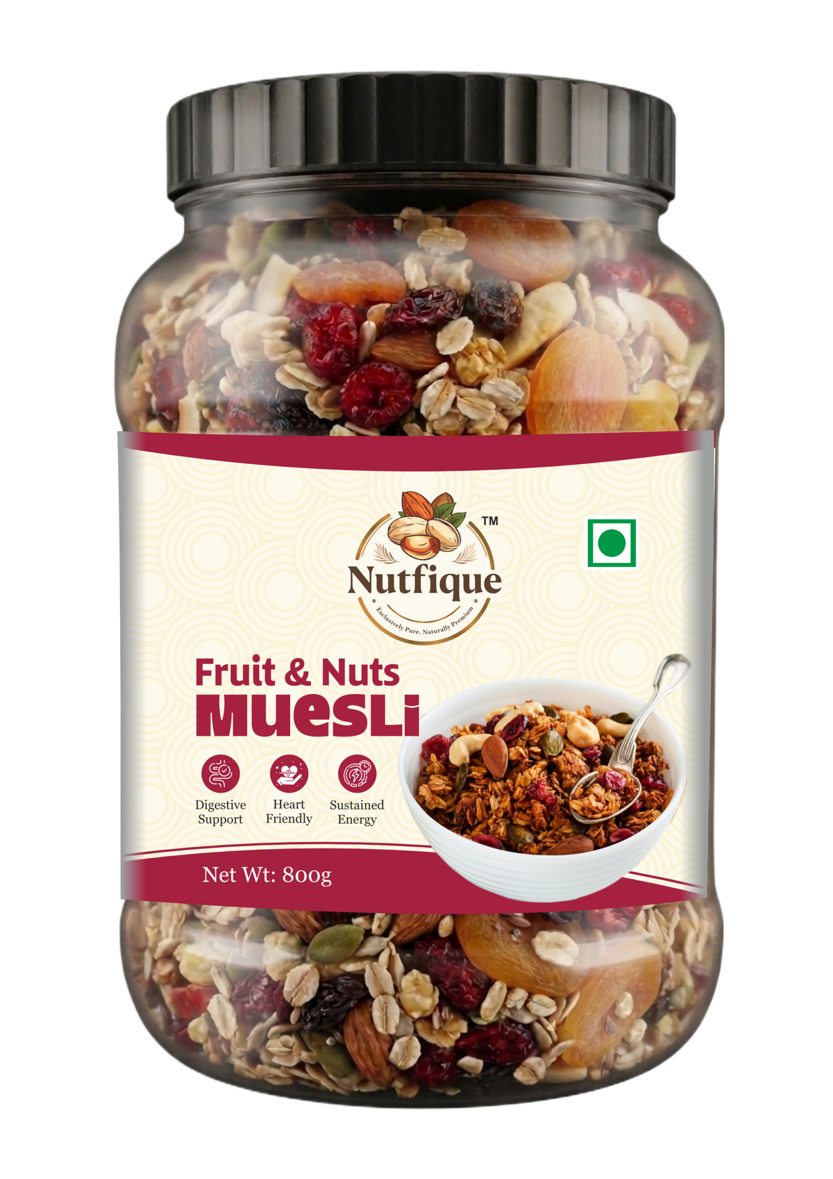 Nutfique Fruit & Nut Muesli -800G