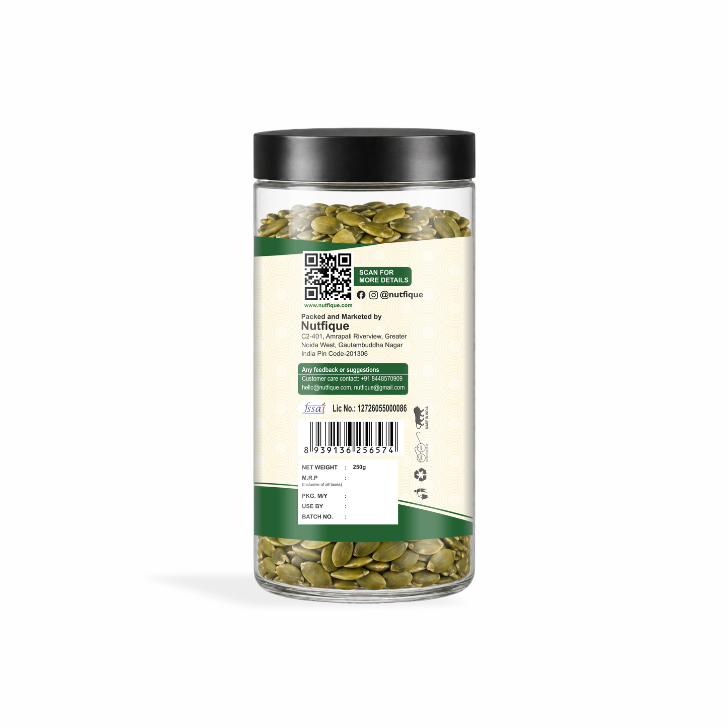 Nutfique Pumpkin Seeds-250G