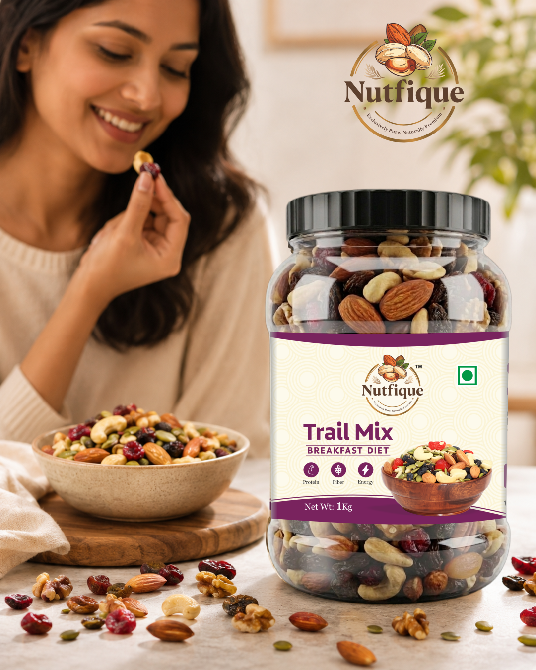 Nutfique Premium Trail Mix-1KG