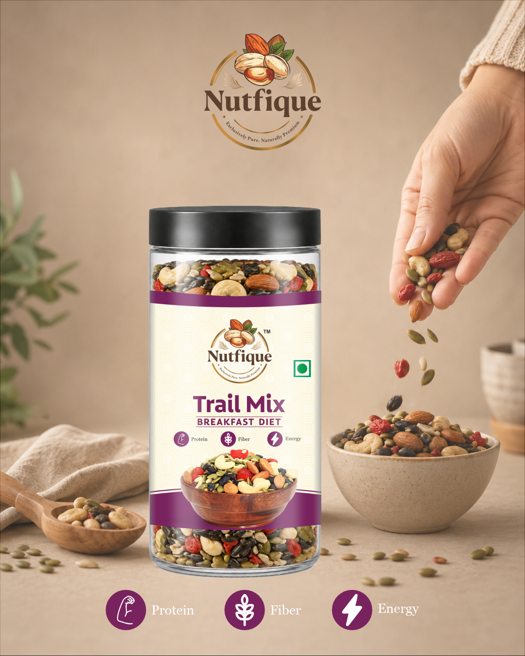 Nutfique Premium Trail Mix-250G