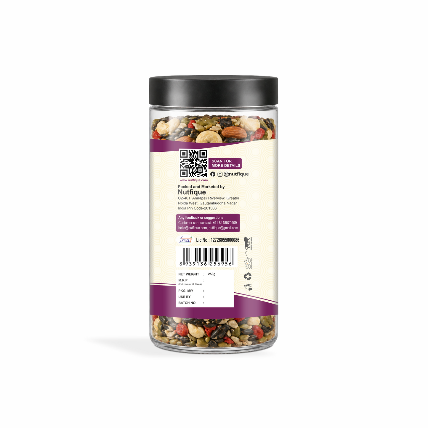 Nutfique Premium Trail Mix-250G